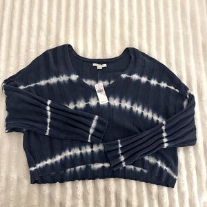 Tie dye cropped sweater